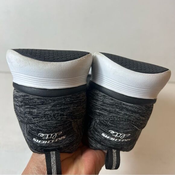 Skechers Womens 9.5 Flex Elite Gray/Black Casual Running Shoes Sneakers Low Top - Picture 7 of 11